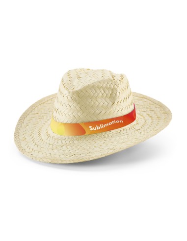 EDWARD RIB Sombrero de paja natural