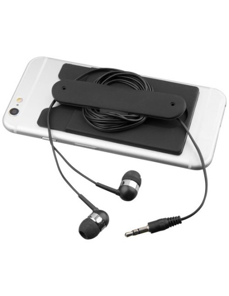Auriculares internos y portatarjetas de silicona para teléfono "Wired"