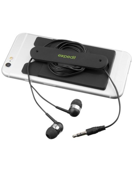 Auriculares internos y portatarjetas de silicona para teléfono "Wired"