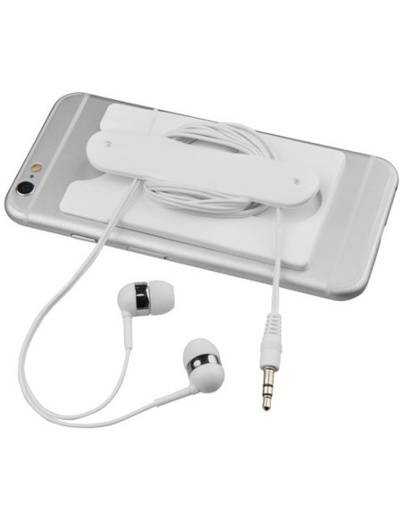 Auriculares internos y portatarjetas de silicona para teléfono "Wired"
