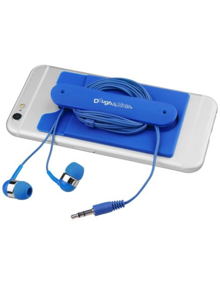 Auriculares internos y portatarjetas de silicona para teléfono "Wired"