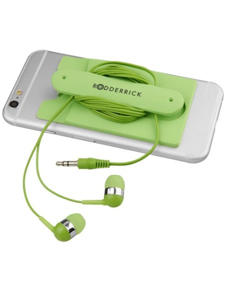Auriculares internos y portatarjetas de silicona para teléfono "Wired"