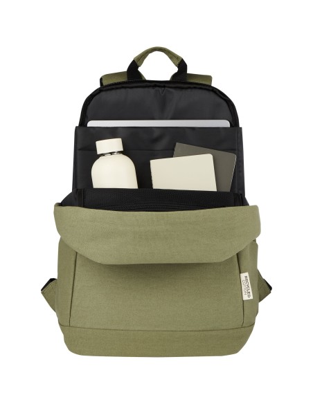 Mochila antirrobo de 18 L para portátil de 15,6" de lona reciclada GRS "Joey"