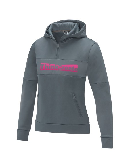 Sudadera anorak con capucha  con media cremallera para mujer "Sayan"