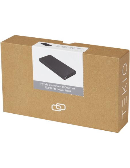 Batería externa de aluminio PD de 10 000 mAh y 22,5 W "Hybrid"