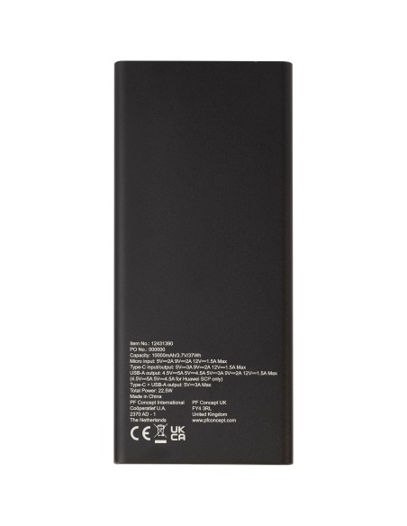 Batería externa de aluminio PD de 10 000 mAh y 22,5 W "Hybrid"