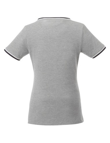 Camiseta de pico punto piqué para mujer "Elbert"