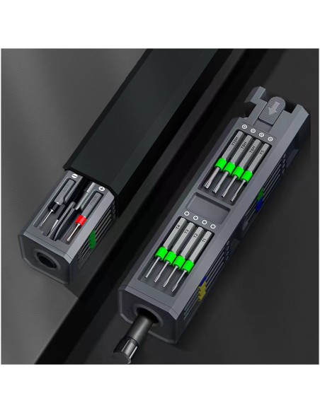 SCX.design T20 31-piece screwdriver and repair set in aluminium case