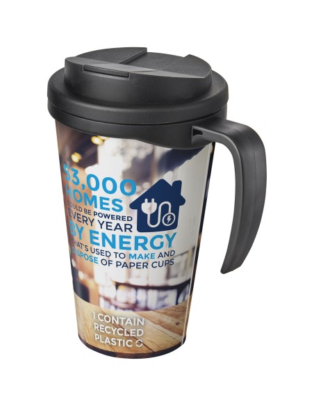 Brite-Americano Grande taza 350 ml mug con tapa antigoteo