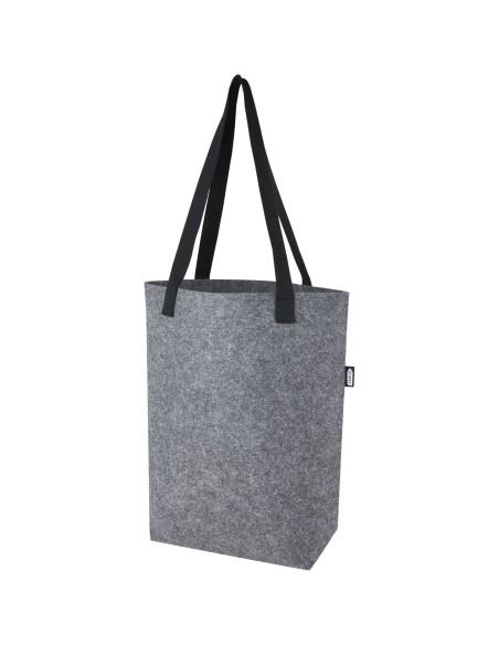 Bolsa Tote de fieltro reciclado GRS con fondo ancho de 12 L "Felta"