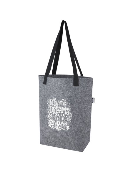 Bolsa Tote de fieltro reciclado GRS con fondo ancho de 12 L "Felta"