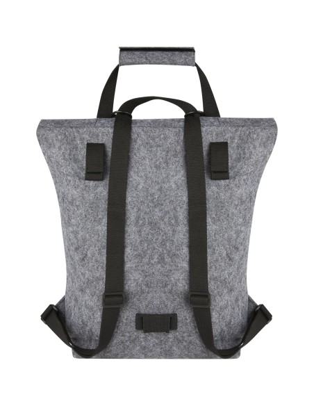 Bolsa para bicicleta enrollable de fieltro reciclado GRS de 13 L "Felta"