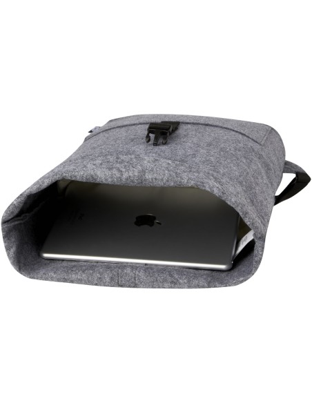 Bolsa para bicicleta enrollable de fieltro reciclado GRS de 13 L "Felta"
