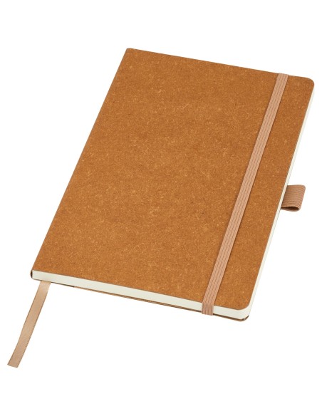 Recycled Leather Notebook with GRS recycled paper
