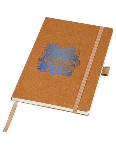 Recycled Leather Notebook with GRS recycled paper