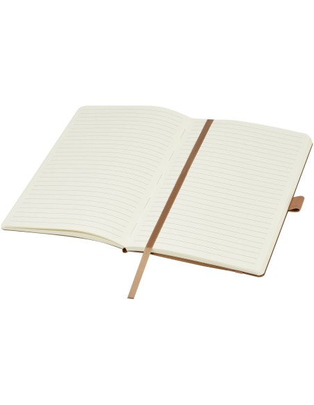 Recycled Leather Notebook with GRS recycled paper