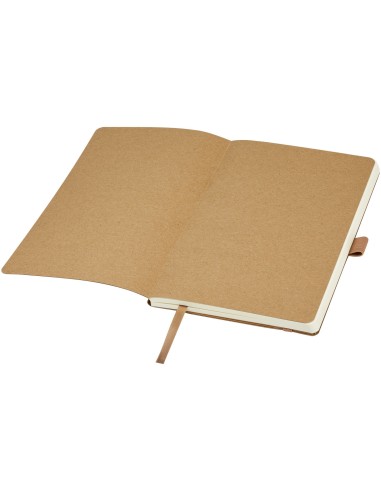 Recycled Leather Notebook with GRS recycled paper