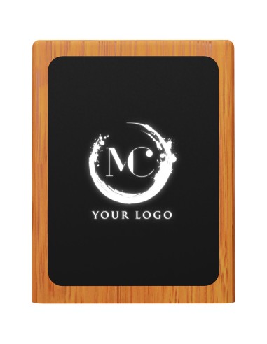 Soporte para lápices de madera con logotipo...