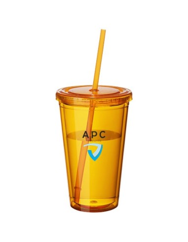 Vaso isotermico con pajita Cyclone