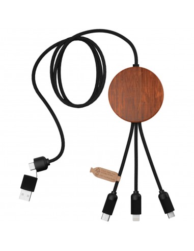 Cable de carga 3 en 1 de PET reciclado con logo...