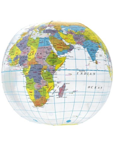 Pelota de playa transparente "Globe"