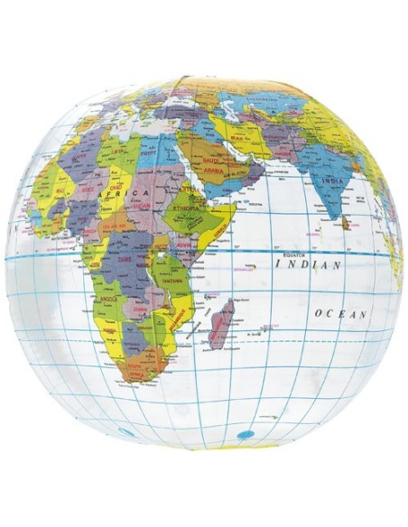 Pelota de playa transparente "Globe"