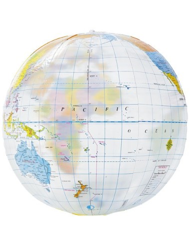 Pelota de playa transparente "Globe"