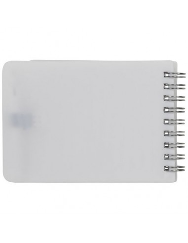 Libreta de bolsillo con bolígrafo y notas...