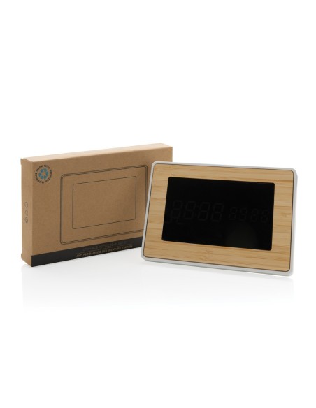 Reloj Utah RCS Rplastic bambú LED