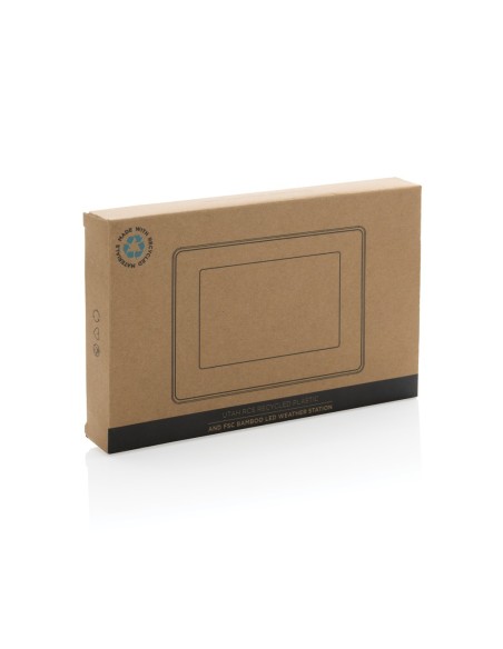 Reloj Utah RCS Rplastic bambú LED