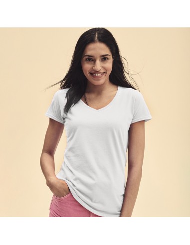 Camiseta Mujer Blanca Iconic V-Neck