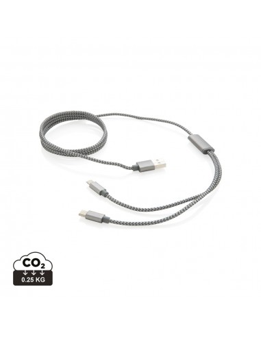 Cable 3 en 1 trenzado