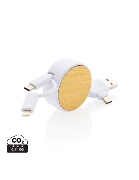 Cable retráctil Ontario 6 en 1 de plástico reciclado RCS