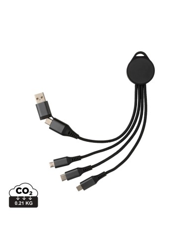 Cable de carga 6 en 1 de aluminio reciclado...