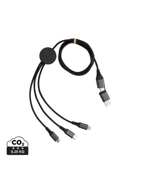 Cable Terra RCS aluminio reciclado 120 cm 6 en 1