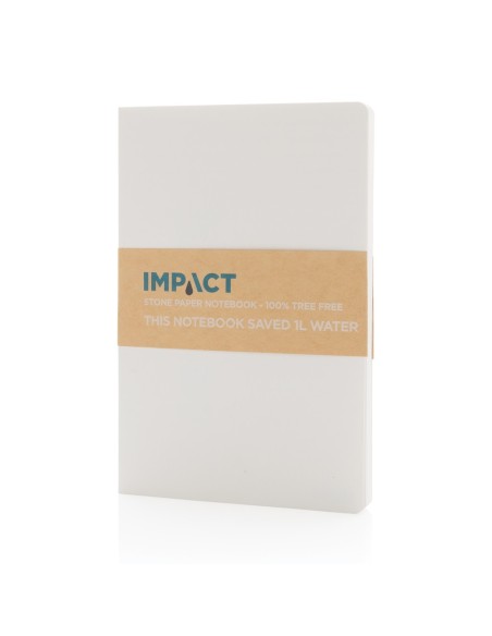 Cuaderno de papel de piedra de tapa blanda Impact A5