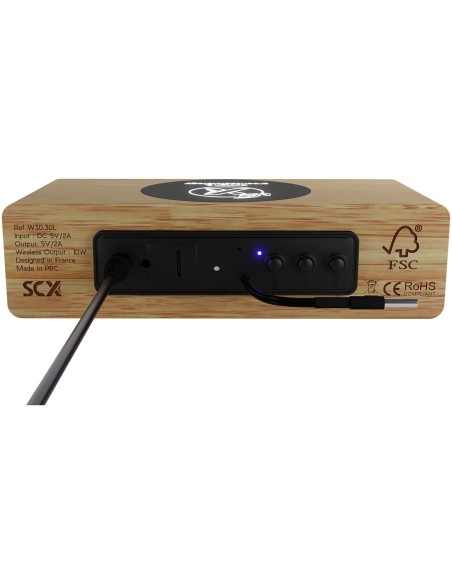 Estación de carga inalámbrica de madera de 10 W "SCX.design W30"