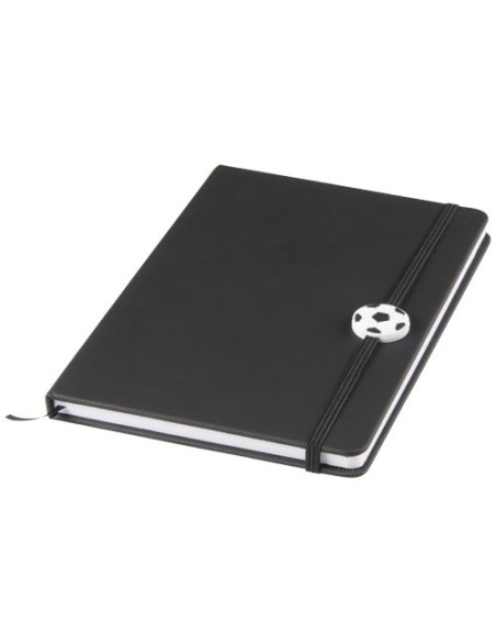 Libreta A5 con cinta de pelota de futbol Rowan