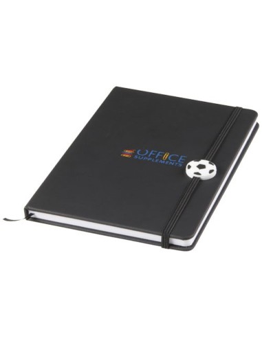 Libreta A5 con cinta de pelota de futbol Rowan