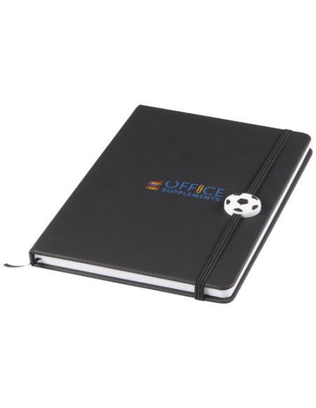 Libreta A5 con cinta de pelota de futbol Rowan
