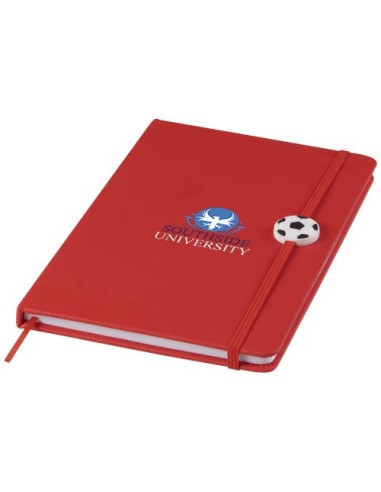 Libreta A5 con cinta de pelota de futbol Rowan
