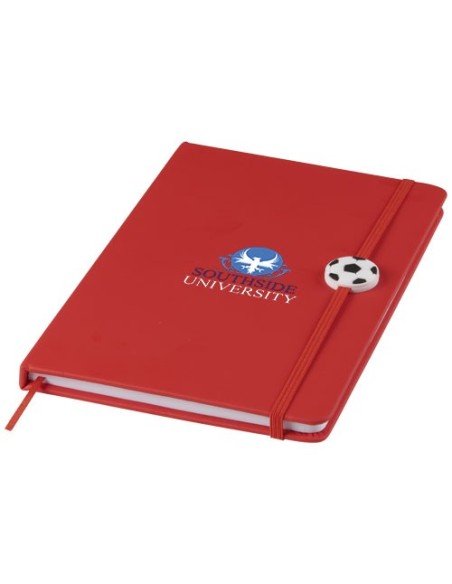 Libreta A5 con cinta de pelota de futbol Rowan