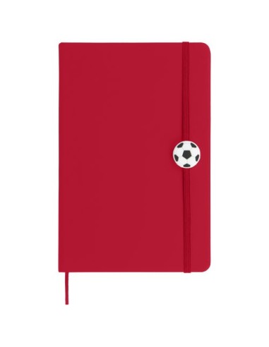 Libreta A5 con cinta de pelota de futbol Rowan