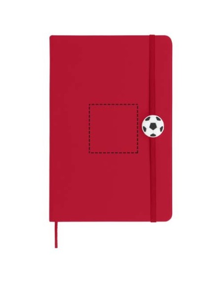Libreta A5 con cinta de pelota de futbol Rowan