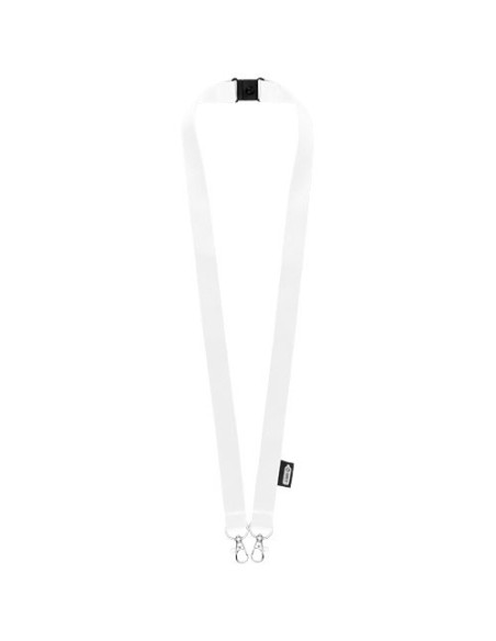 Lanyard de PET reciclado con dos ganchos "Adam"