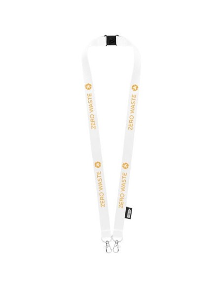 Lanyard de PET reciclado con dos ganchos "Adam"