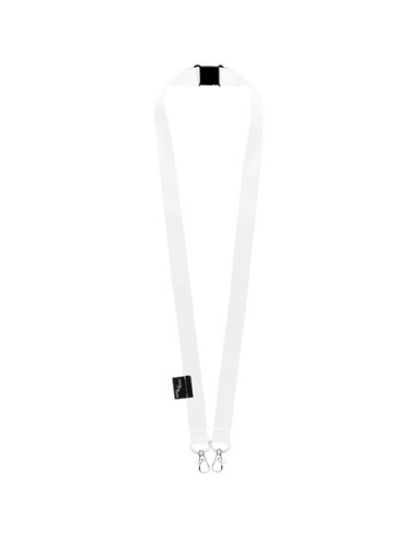 Lanyard de PET reciclado con dos ganchos "Adam"