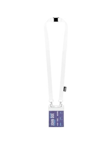 Lanyard de PET reciclado con dos ganchos "Adam"