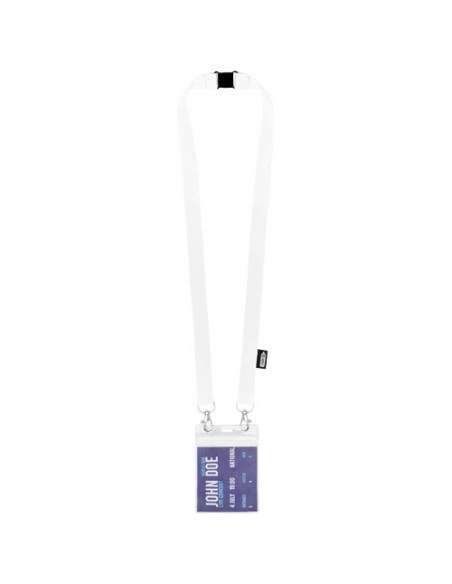 Lanyard de PET reciclado con dos ganchos "Adam"