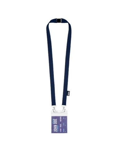 Lanyard de PET reciclado con dos ganchos "Adam"